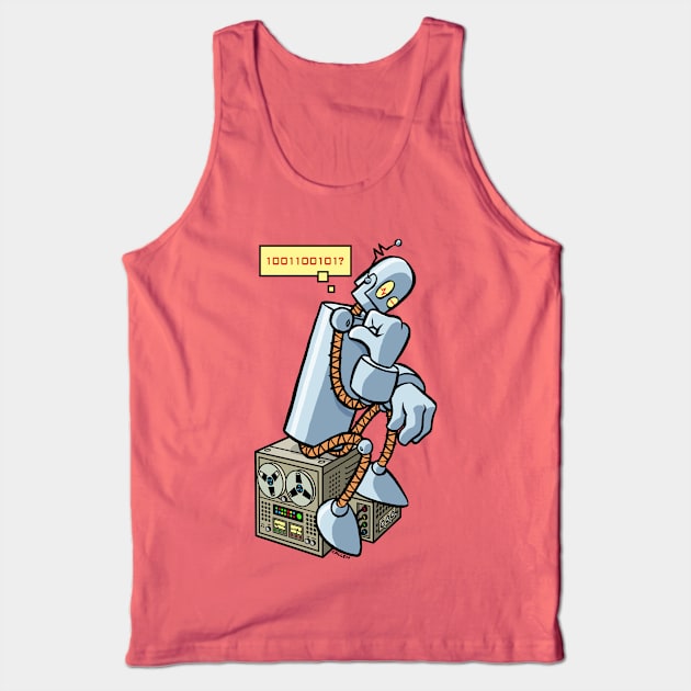 Robot Thinker Tank Top by Angel Robot